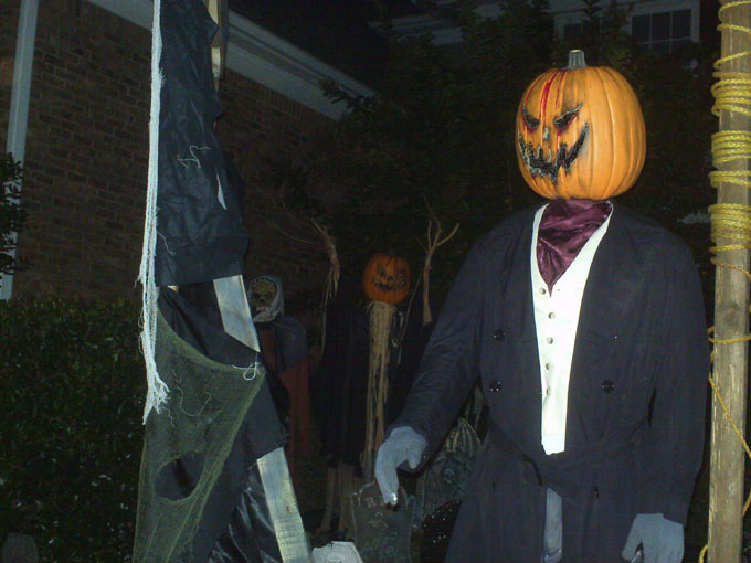 Halloween Scene At Night Executioner Gallows Graveyard