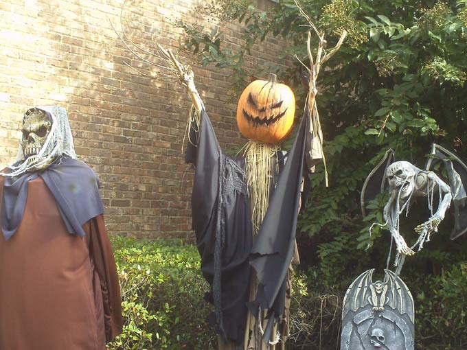 Halloween Scene Corpse in Coffin, GraveYard Ghoul and Crypt Zombie