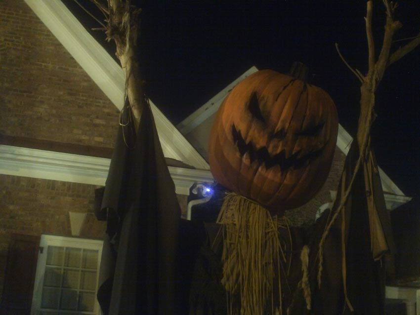 Night View Halloween Graveyard with PennyWise Clown and Wolf Creature